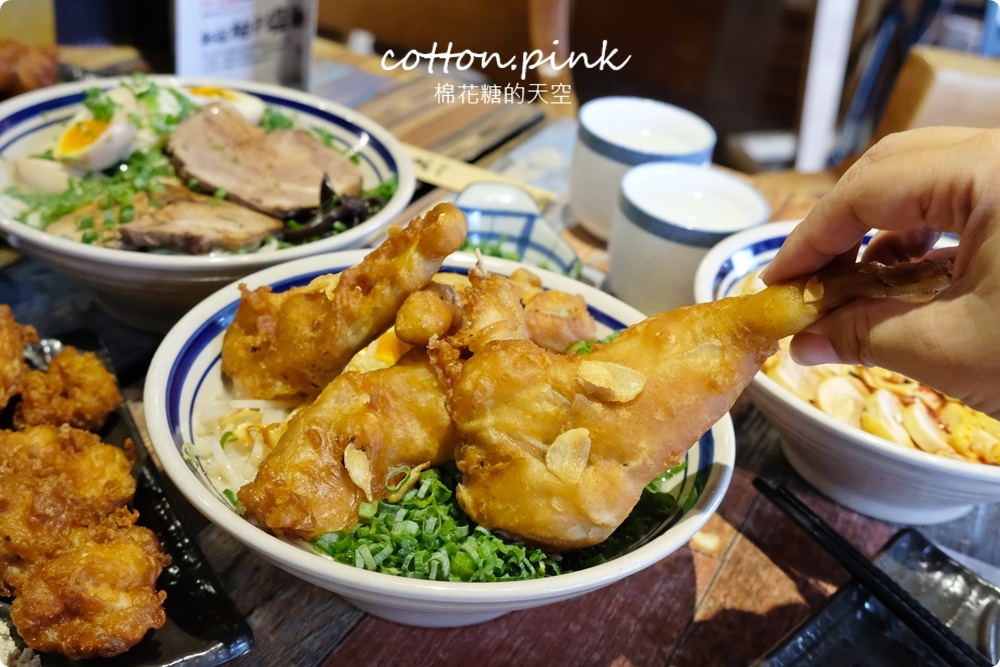 台中只有一家！超狂田雞腿拉麵每日限量供應中！山禾堂拉麵多種湯底吃不膩～