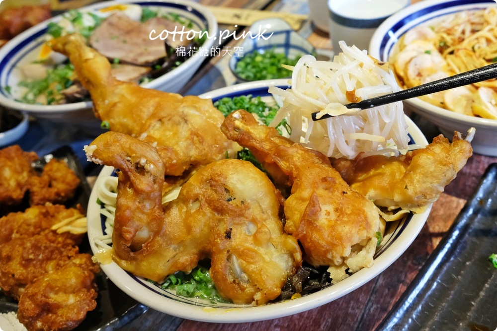 台中只有一家！超狂田雞腿拉麵每日限量供應中！山禾堂拉麵多種湯底吃不膩～