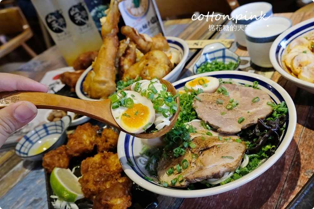 台中只有一家！超狂田雞腿拉麵每日限量供應中！山禾堂拉麵多種湯底吃不膩～