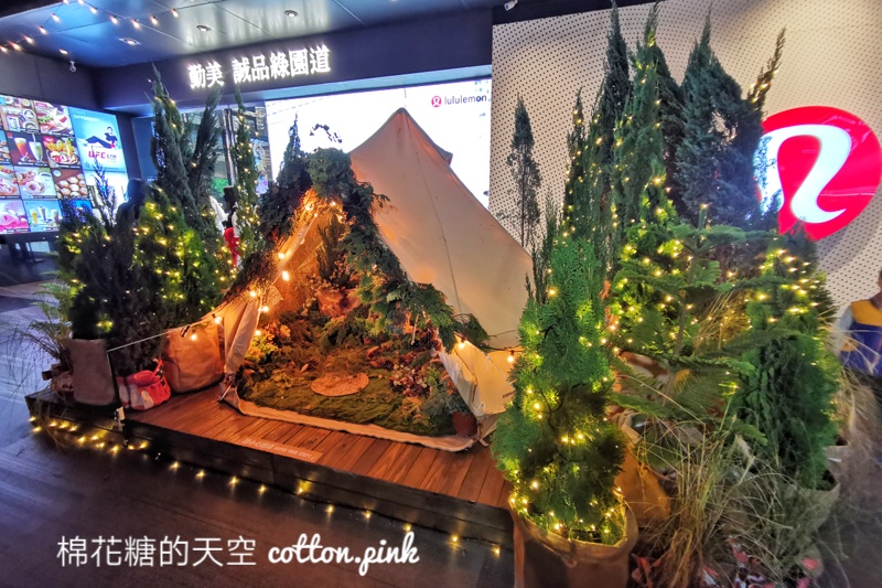 台中首創露營風聖誕村！每一顆都是真正的聖誕樹唷～
