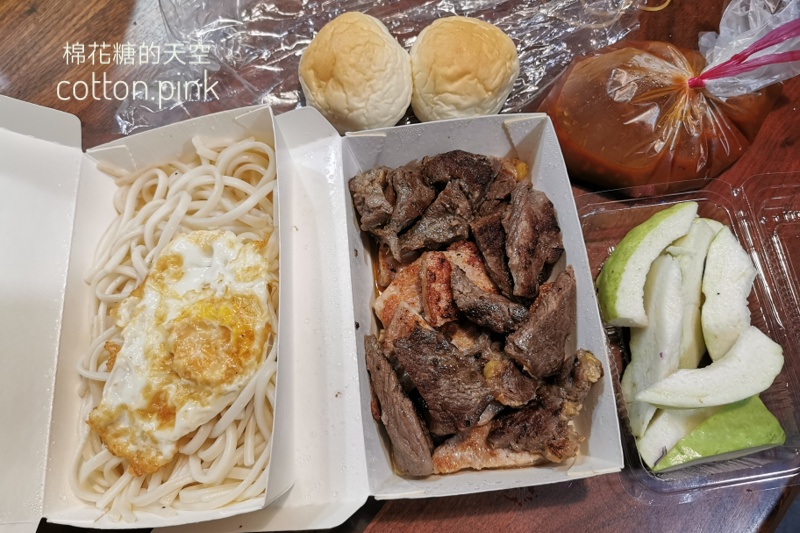 台中夜市牛排吃到飽-老夫子牛排外帶也澎湃！雙拼肉量爆表啦～