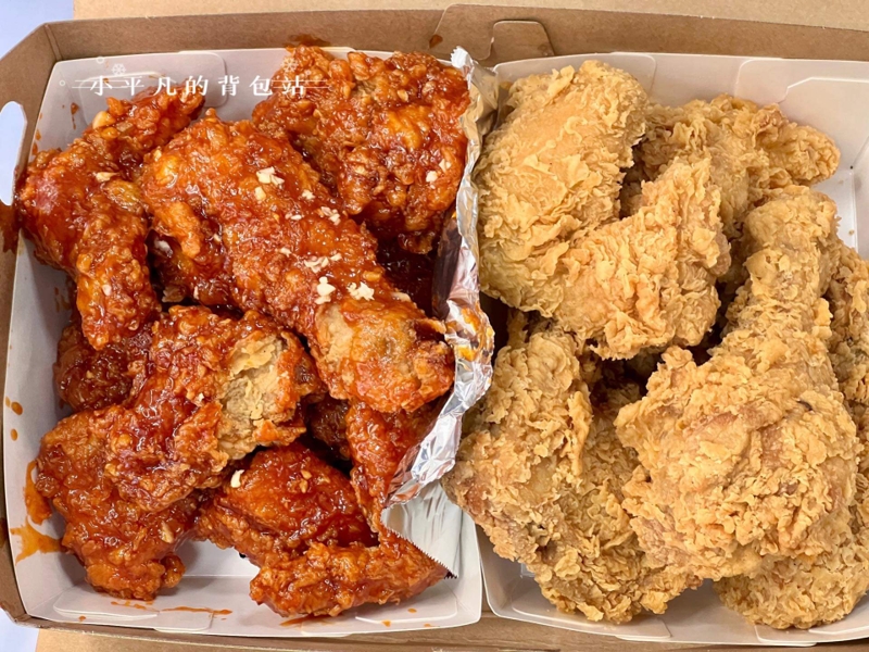 文心崇德站美食再多一家！bb.q CHICKEN韓式炸雞台中首家街邊店在這兒～文末有完整菜單