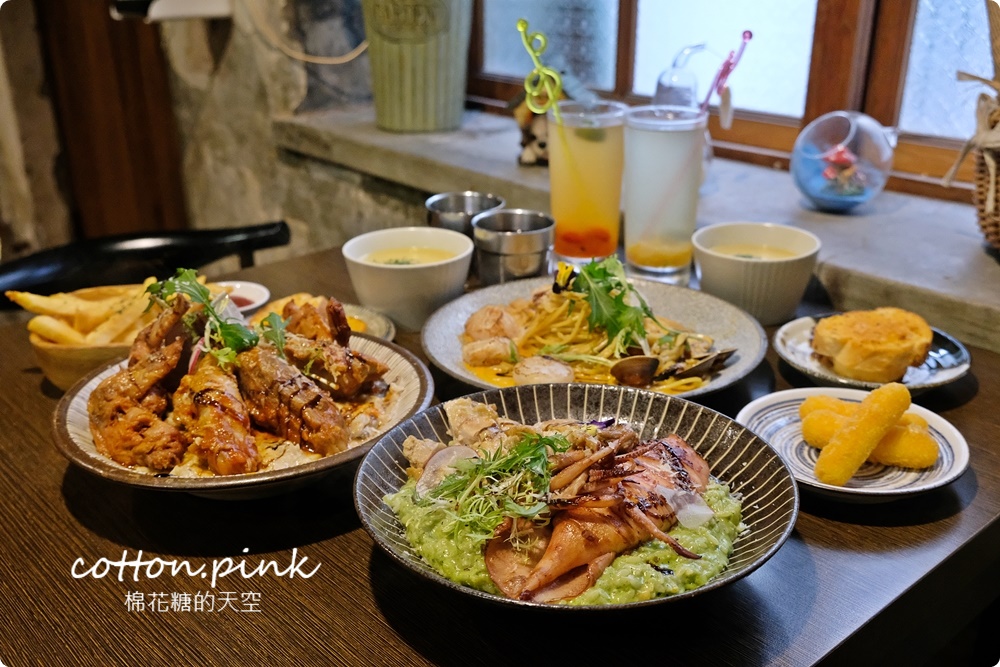 台中義大利麵推薦|高沐Pasta&Steak廢墟風格超特別，少見毒癮醬微辣必點