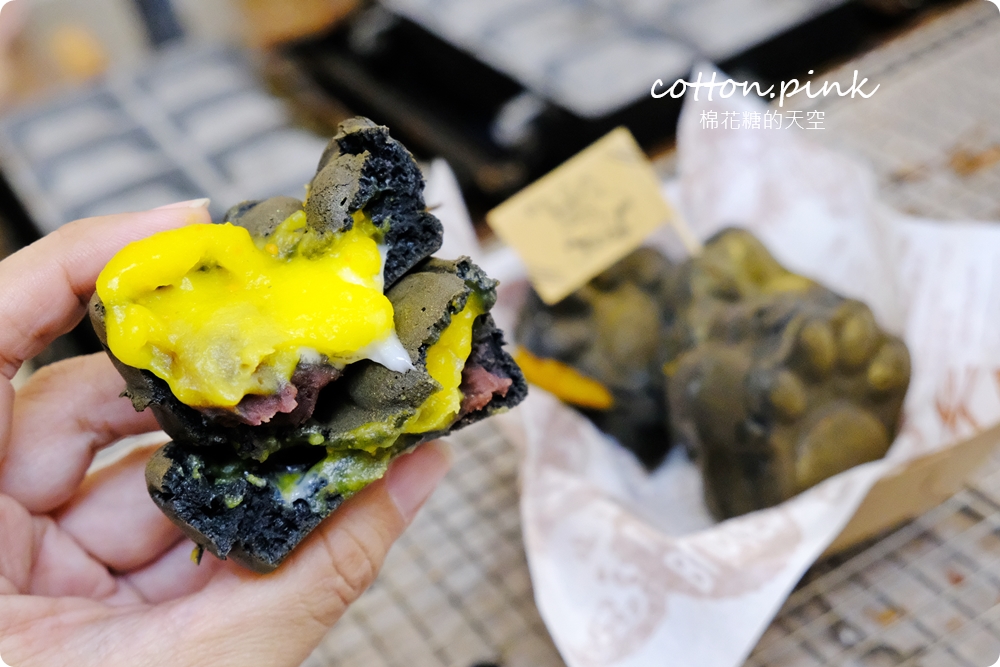 蛋黃酥雞蛋糕版！台中肥貓抓雞蛋黑金雞蛋糕中秋限定吃起來