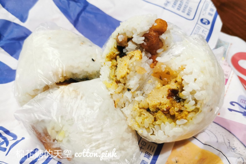 台中飯糰這家不一樣-青海路日式飯糰吐司整塊卜肉包進飯糰很過癮
