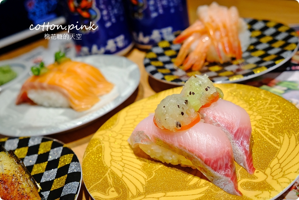 台中大遠百必吃-合點壽司海寶卷像座小山！少見食材吃起來