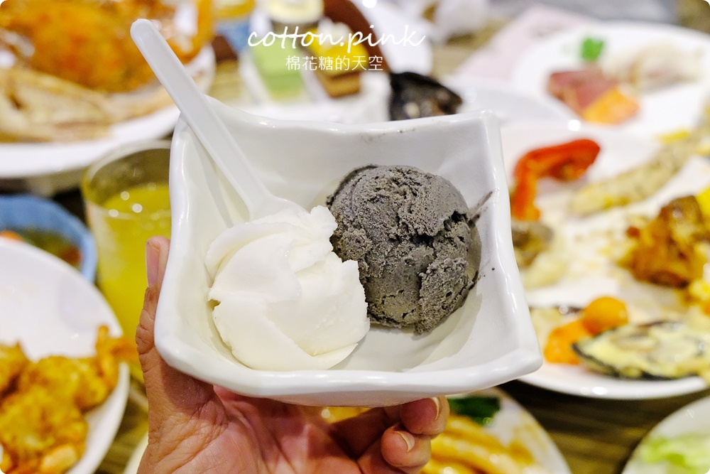藏在魚市場裡的台中吃到飽!潮港城太陽百匯自助吧選擇超多~海鮮大口吃起來