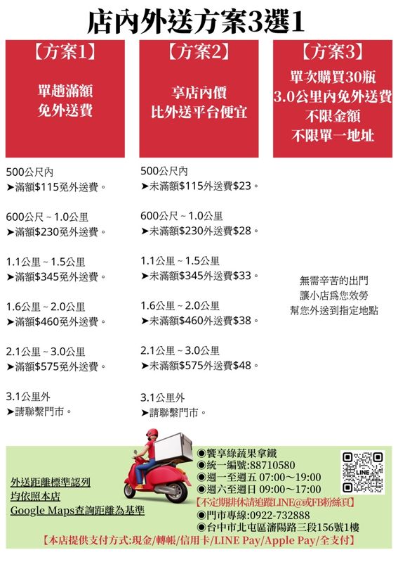 台中綠拿鐵|饗享綠蔬果拿鐵不加糖、不加奶～口感竟然像奶昔滑順！