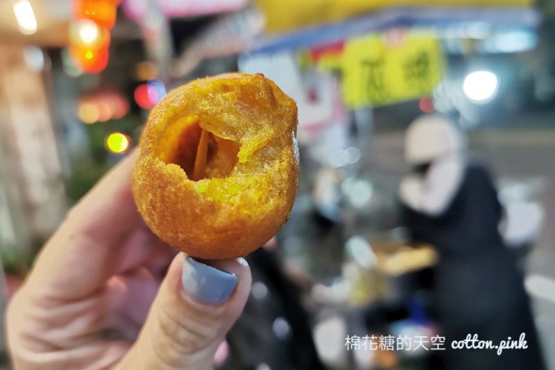台中沙鹿超大地瓜球低調現身！地瓜王地瓜球三種口味份量實在～