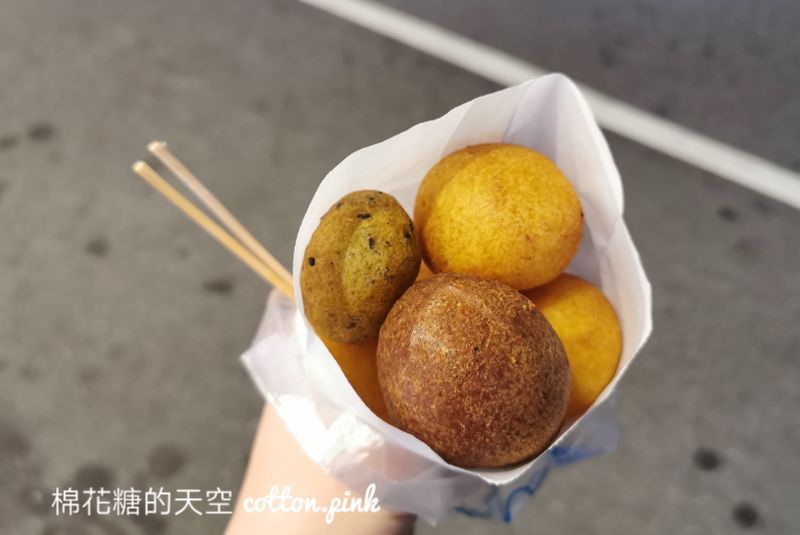 台中沙鹿超大地瓜球低調現身！地瓜王地瓜球三種口味份量實在～