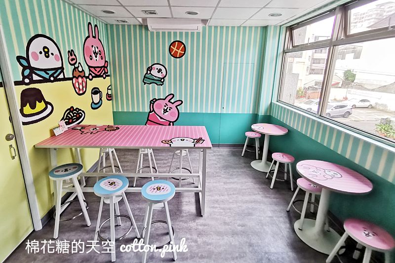 台中最新卡娜赫拉小七門市很隱密！超萌用餐區滿滿粉紅兔兔～