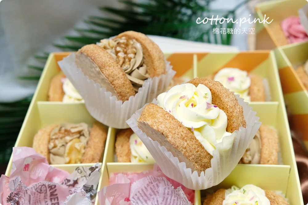 台中伴手禮|UniPie達克瓦茲內餡美得像朵花、蝴蝶酥一盒雙味！