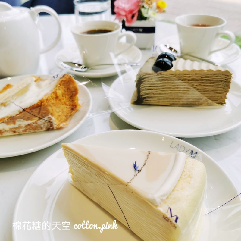 台中第一家Lady M內用區開幕啦！開幕優惠根本買一送一啦~