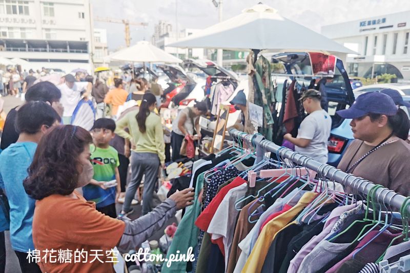 台中二手市集|停車場排滿車竟然是漾市集！後車廂市集銅板價超好買