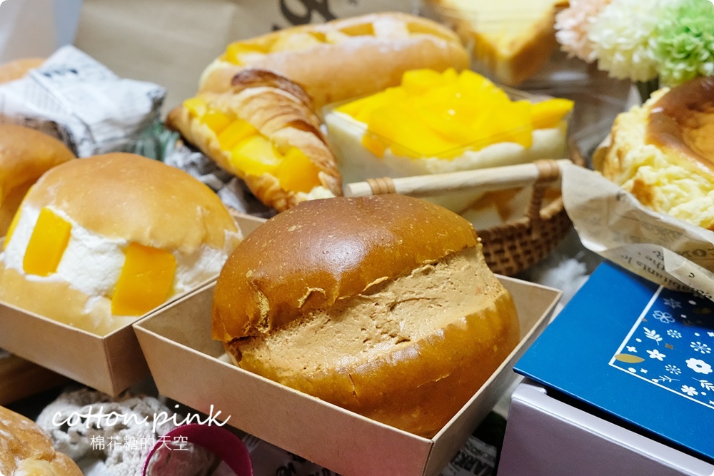台中少見焙茶巴斯克上架！糖印麵包芒果季正式開打~每一種都好吃