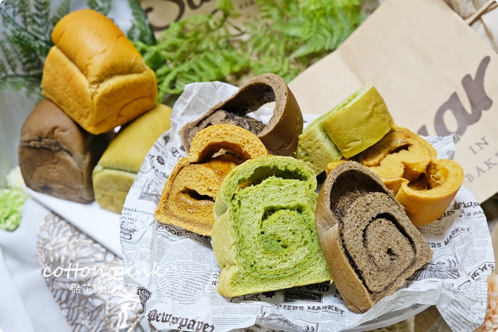 台中獨家品茶吐司！抹茶、焙茶外加泰奶吐司糖印麵包優雅出爐～