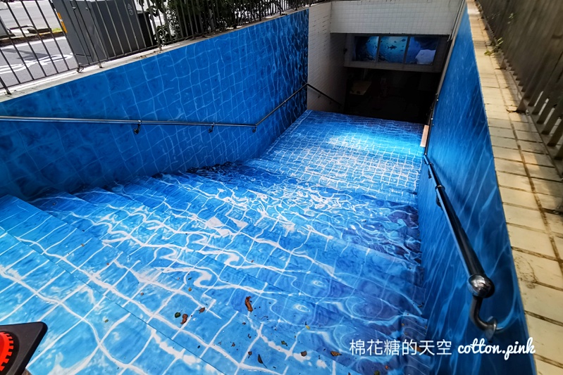 台中景點|超大鯨魚從台灣大道跳出來?!地下道還變游泳池?!