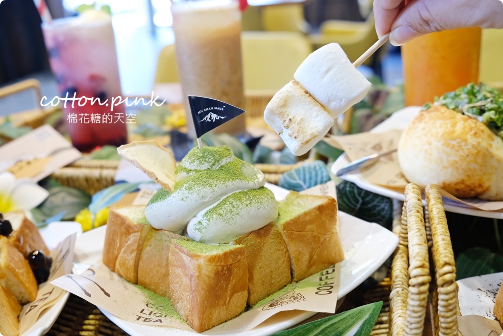 台中麵包店裡就能野餐?!沐山麵包露營風下午茶生吐司吃起來