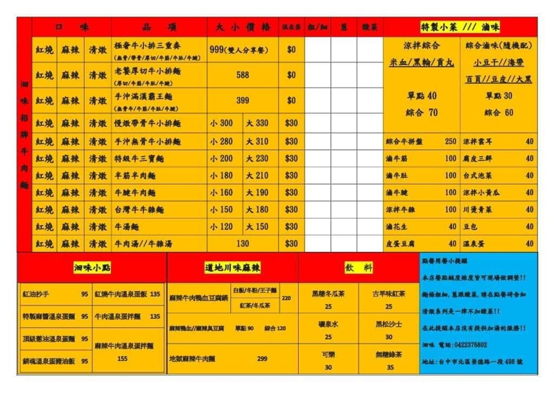 台中牛肉麵新分店！洄味牛肉麵進攻崇德路商圈～奢華牛六寶太狂啦