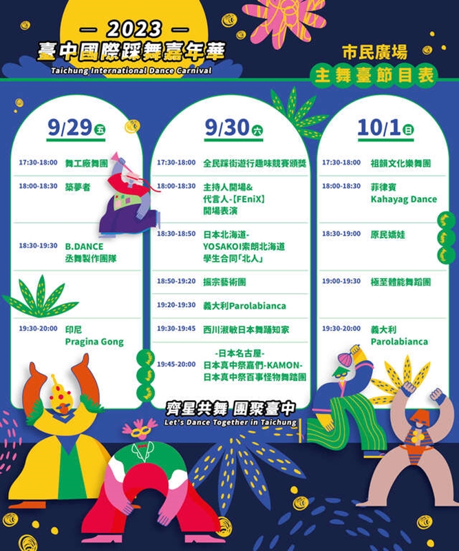 九月中秋連假台中活動懶人包～台中市集、踩舞節、親子劇團快來玩！