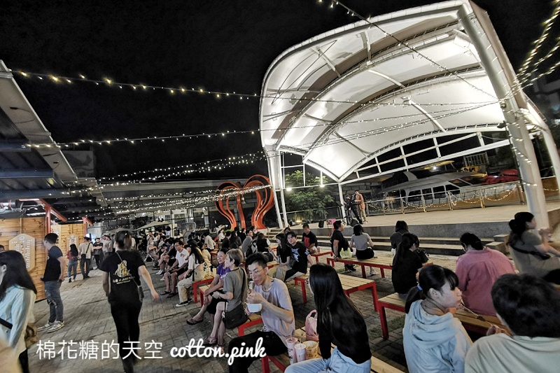 台中最新夜市開幕啦！漁人町日式風格街道加上點點星光超好拍