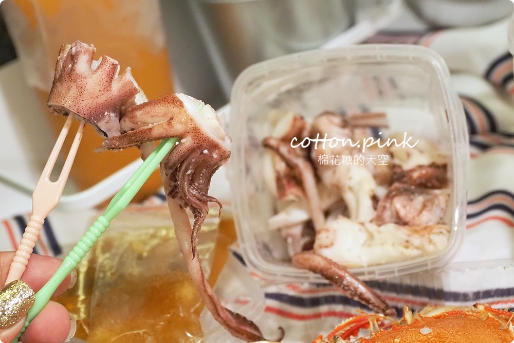 台中夜市最新推薦-海鮮饗宴，現蒸宜蘭黃金蟹、海釣透抽甜甜價