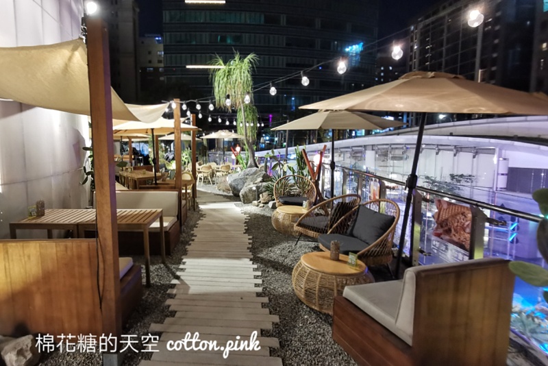 草悟廣場PARK2美食懶人包～地下室就是隱藏版大夜店！越夜越美麗