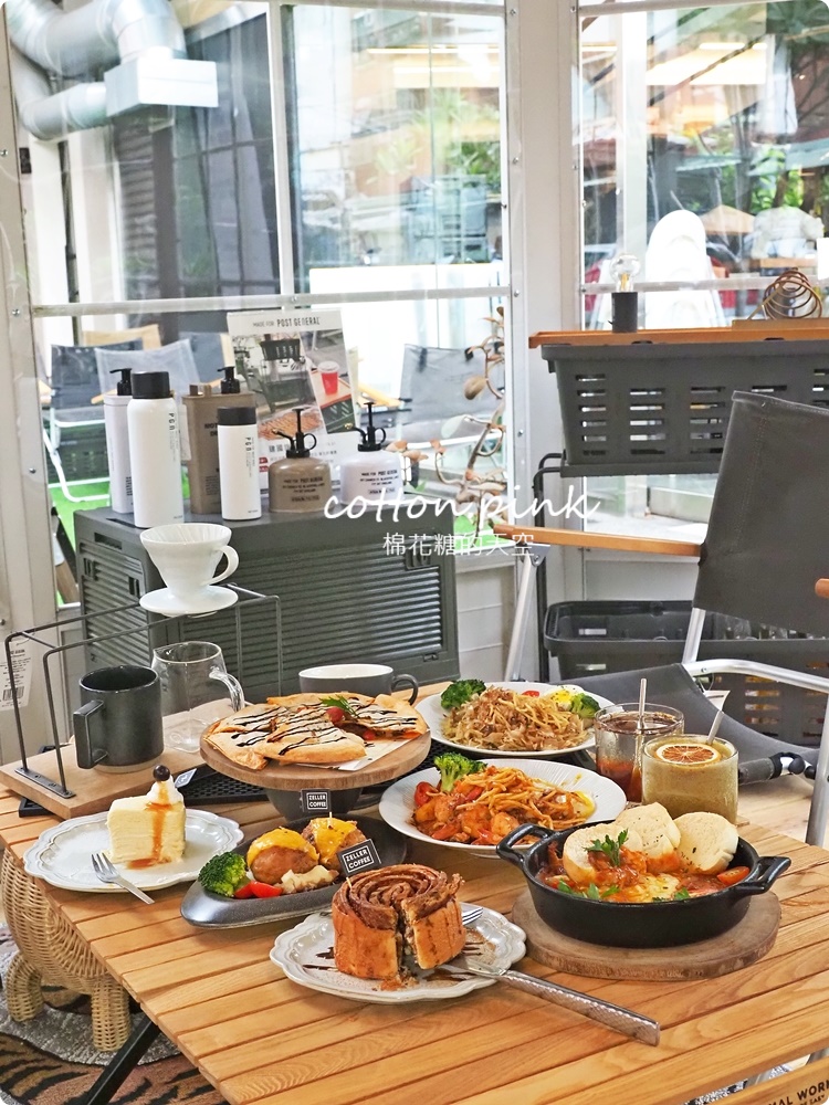 台中露營風早午餐就在舊鐵道旁，宅樂咖啡餐點選擇多~超值套餐加起來