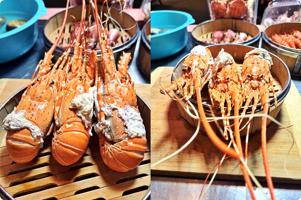 台中夜市最新推薦-海鮮饗宴，現蒸宜蘭黃金蟹、海釣透抽甜甜價