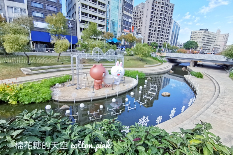 2023台中耶誕嘉年華～柳川場台中好甜搶先看！熊大、兔兔降落台中