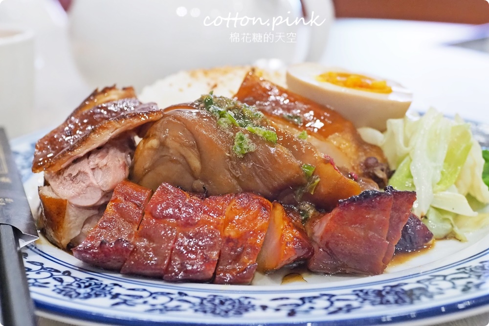 台中頂級版燒臘三寶飯！龍富貴推出港式燒臘個人餐～升級櫻桃鴨超多汁