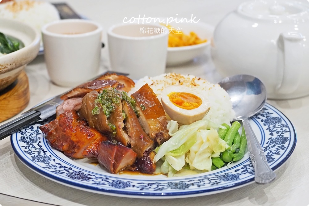 台中頂級版燒臘三寶飯！龍富貴推出港式燒臘個人餐～升級櫻桃鴨超多汁