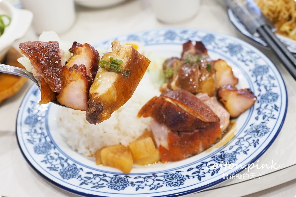 台中頂級版燒臘三寶飯！龍富貴推出港式燒臘個人餐～升級櫻桃鴨超多汁