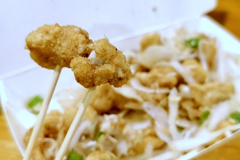 自強夜市必吃多一家！超大香酥海味魷魚王~竟然還有酥炸龍珠王