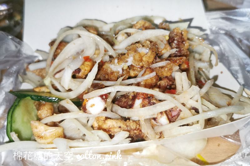 自強夜市必吃多一家！超大香酥海味魷魚王~竟然還有酥炸龍珠王