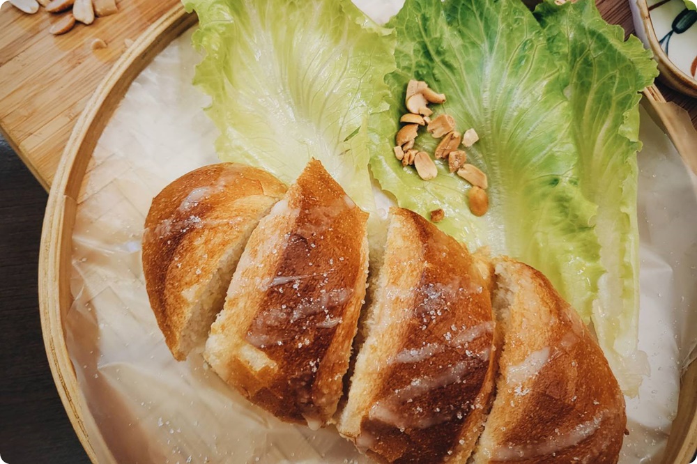 台中健康餐盒推薦-咕蔬搖便當八種配菜超好料！滿額法國麵包免費送