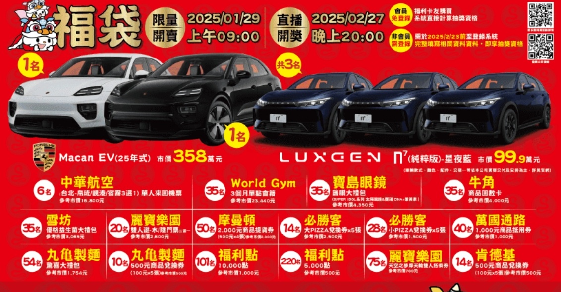 大年初一搶福袋！全聯蛇年福袋分為四種~開箱經驗看這裡