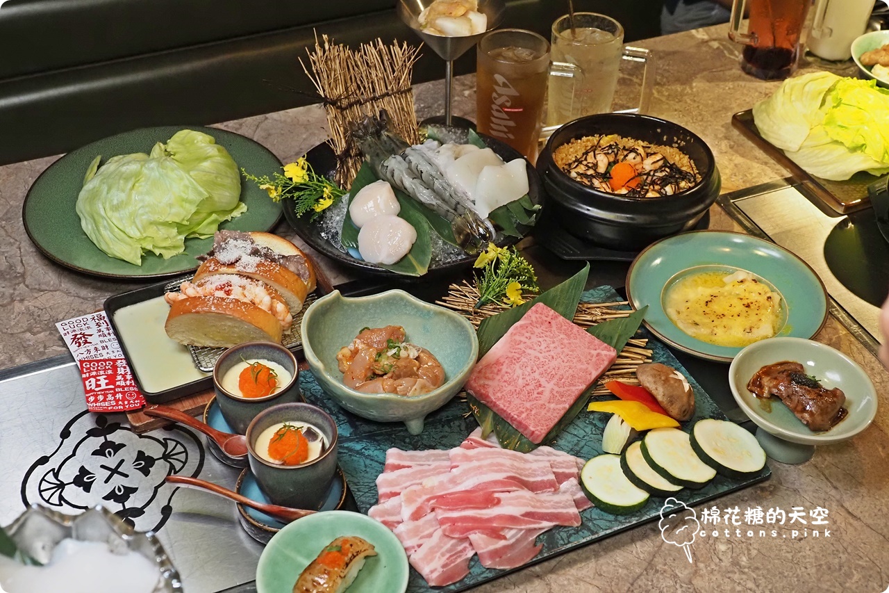 台中燒肉推薦|精誠壹山13海鮮燒烤超彭派！和牛、帝王蟹全包辦