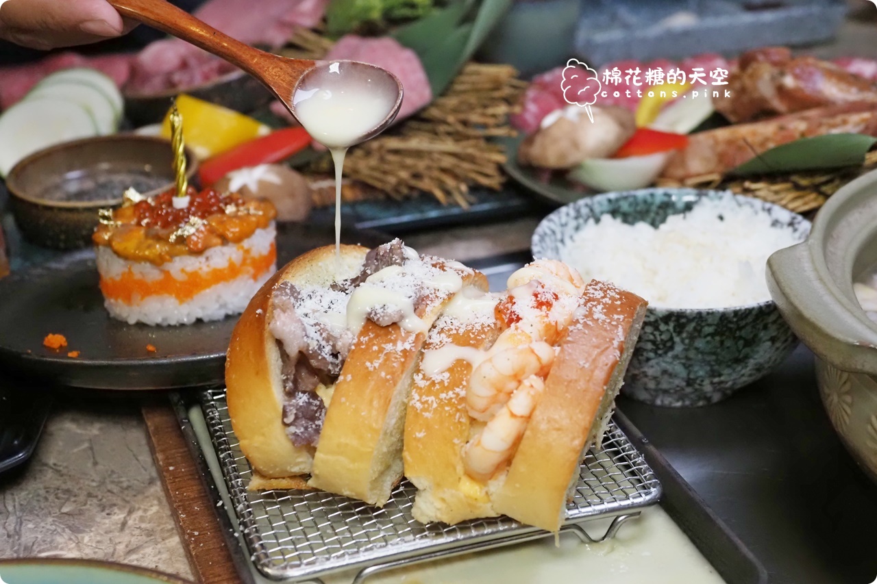 台中燒肉推薦|精誠壹山13海鮮燒烤超彭派！和牛、帝王蟹全包辦