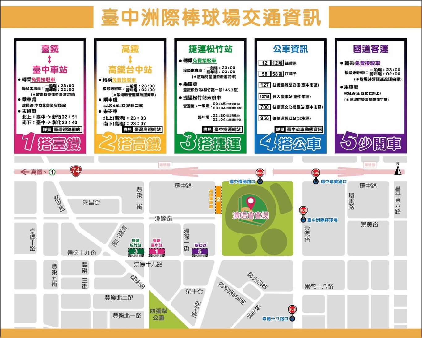 2025五月天台中演唱會接駁車、交通管制資訊看這篇