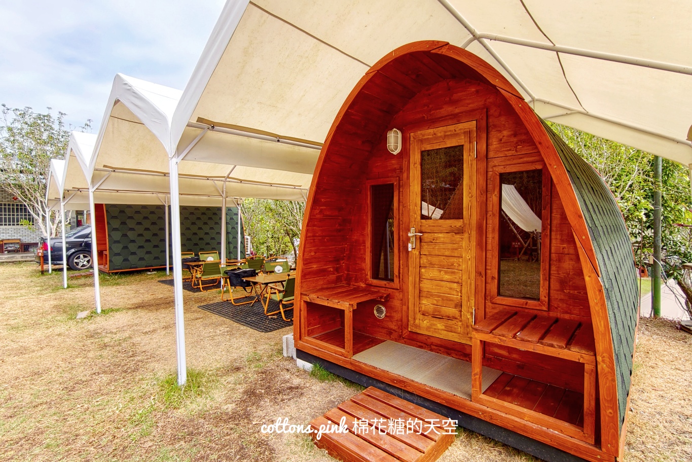 台中露營區推薦|星空夜語露營區不只可以搭帳篷還有可愛小木屋