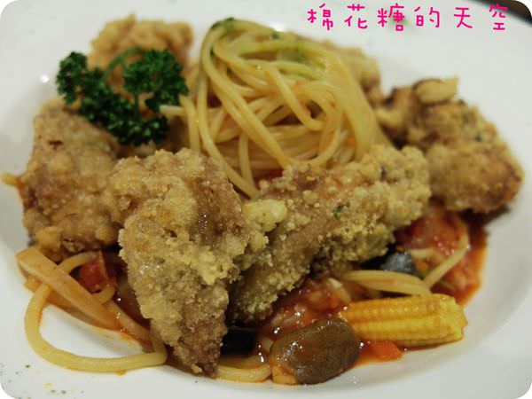 00茄汁唐揚炸雞義大利麵1